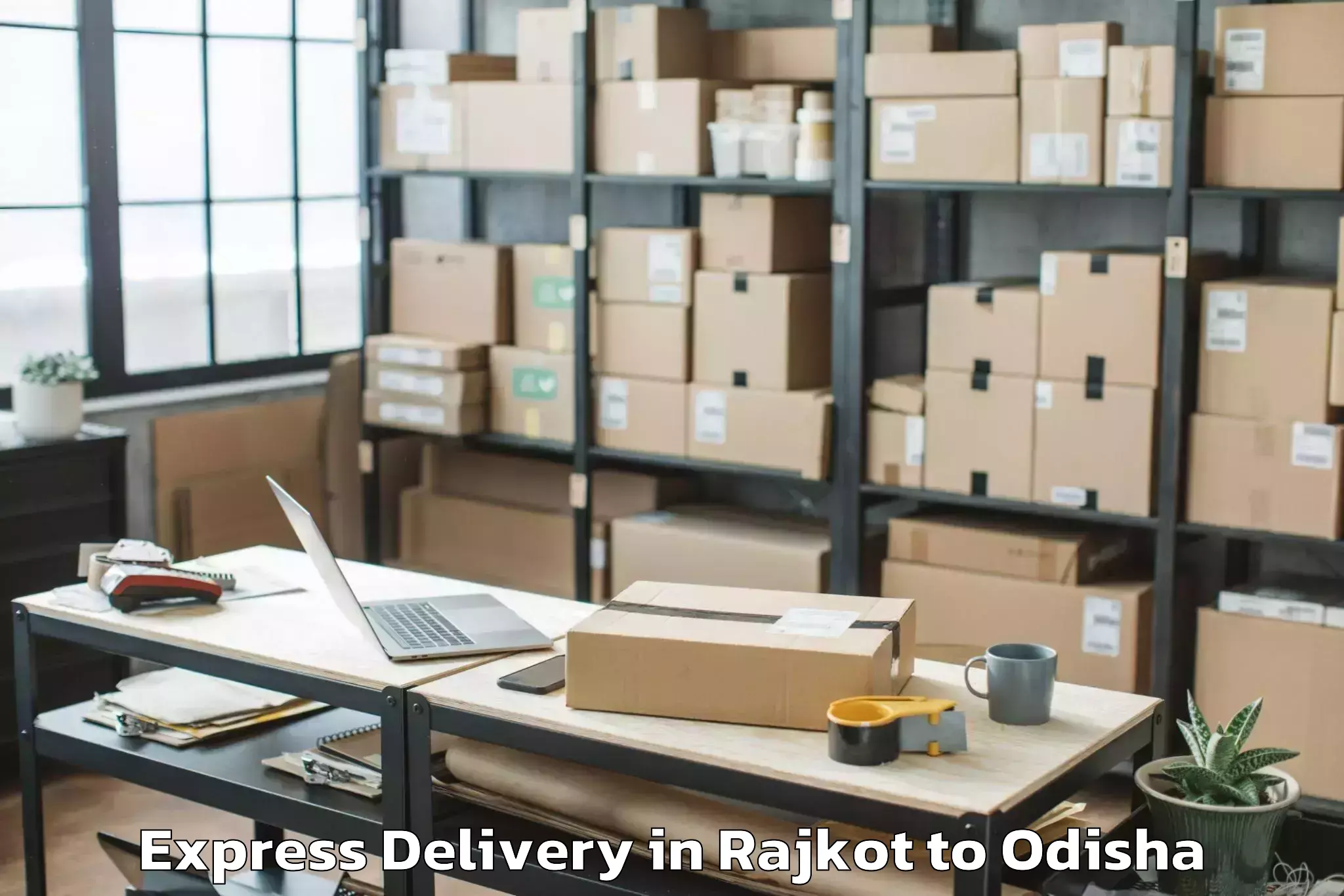 Get Rajkot to Daspalla Express Delivery